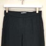 Babaton  Cohen Cropped Pleated Dress Pants in Black Size 6 Photo 4