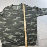 Athleta L Large Sweatshirt Studio to Street Printed Green Camo Terry 509995 Soft Photo 9