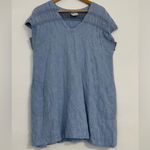 Maeve Anthropologie   Dress Size Medium Boho Preppy Embroidered Gauze Crinkle Photo 8