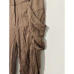 BCBGMAXAZRIA KEITH DRAPED POCKET SATIN TAILORED PANTS LIGHT JAVA EUC SIZE 4 Photo 5