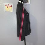 Avia black racing stripes athletic windbreaker jacket Photo 2