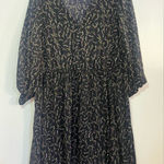 Ava & Viv  Black Floral Long Sleeve Dress Photo 0