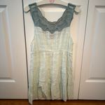 Free People Y2K Sparkle Gauze Tunic in Sage Photo 2