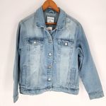 Highway Jeans Light Blue Distressed Denim Jacket Women's Size Medium Photo 1