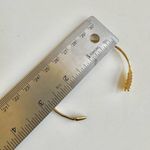 Stella & Dot  Gold tone feather open Cuff Bangle bracelet Photo 6