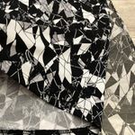 Vince Camuto Black & White Geometric Print High Low Midi A-Line Dress Size M Photo 10