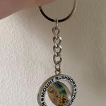 ‘Mount Rushmore National Memorial’ Spinable Keychain Bag Backpack Charm Chain Keys Silver Photo 0