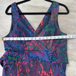 J.Crew  Tiered Sleeveless Maxi Dress in Green Multi Ratti Scarf Paisley Size 10 Photo 8