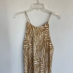 Banana Republic  Satin Animal Print Midi Dress Size Large Photo 1