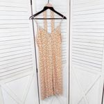 A loves A Ditsy Floral Button Front Spaghetti Strap Sundress Orange Pink Small Photo 7