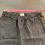 Hot Cotton Lagenlook Black 100% Linen Elastic Waist Pull On Pants Women's XL Photo 5
