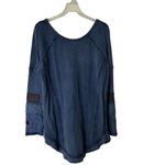 Free People  You Don't Own Me Henley Thermal Sweater M boho Photo 2