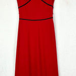 EXPRESS  Vintage Y2K Babydoll Midi Dress Size Small 3/4 Red ALT Gilmore Girls Photo 0