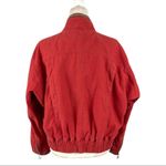 Free People  Flight Line Oversized Military Red Bomber Jacket Size XS Embroidered Photo 4
