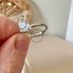 UNCAS Silver Solitaire Round Cut Ring Simple Elegant Engagement Wedding Promise Jewelry Photo 8