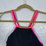 Victoria's Secret  Women S Black Pink Halter Bikini Top Strappy Metallic Beach Photo 2