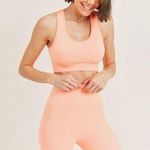 Boutique Peach Seamless Active Wear Matching Set Photo 3