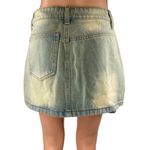 Princess Polly Infinite Love Blue Washed Denim Jean Cargo Mini Skirt Size 4 Photo 3