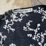 Abercrombie & Fitch Black White Floral Wrap Mini Dress Photo 1