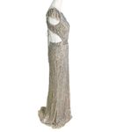 Mac Duggal Embellished Cut Out Lace Up Back Beaded Sequin Gown Size 8 NWT Photo 10