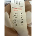 Boohoo Tan White Polka Dot Sleeveless Pom Pom Camisole One Piece Swimwear Sz 14 Photo 4