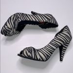 Rocket Dog  Zebra Print Open Toe Heels Size 8.5 Photo 3