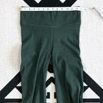 Pact Stretch Ribbed Bootcut Leggings in Dark Green Small Photo 2