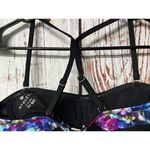 Athleta NWT  Black Floral Fade Bandeau Tankini Top - Size 32B/C Photo 4
