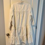 Apiece Apart Maurino Drop Waist White Collared Mini Dress | L Photo 5