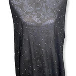 Free Kisses Black Sheer Peral Embellished Top Size 3X Going Out Top Night Out Photo 0