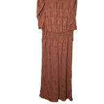 Anthropologie  Current Air Chocolate Wide Leg Jumpsuit Sz 1X Photo 1