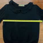 Vintage Lavorazione a mano Black Knit Sweater Photo 0