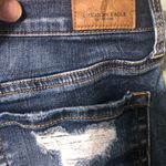 American Eagle  super‎ super stretch X midi cuffed jean shorts ripped women’s 6 Photo 10