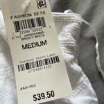 NWT Style and Co white babydoll tank top cotton/modal eyelet detail M Size M Photo 3