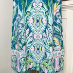 Lilly Pulitzer Brandi Engineered Shift Dress Valencia Teal Rain Floral 12 Photo 6