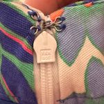 Talbots  Orange and Blue Mini‎ Pencil Skirt Resort Wear Photo 5