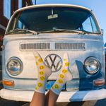 Yellow Little Smiley Face Socks Photo 1