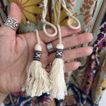 ZARA  Trafaluc Tassel Bohemian Top LARGE Moroccan Casual Boho Beach Feminine Photo 1