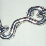 Vintage Silver Tone Hook Design Retro Boho Brooch Photo 0