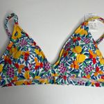 J.Crew NEW  Tropical Fruit Floral Bikini Top Size XS Swimwear Photo 0