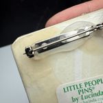 Girl In Wheelchair Bus Stop Signed Little People Pins By Lucinda Brooch Pin Photo 11