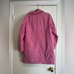 Coach Large Bubble Gum Pink Single Breast Button Trench Coat. Lined. Photo 1