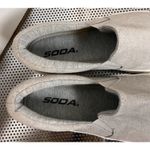 Soda Women's Gray Suede Slip-On Sneakers Shoes Size 6 Photo 5