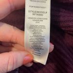 Splendid burgundy hoodie mixed media ribbed arm wool blend M Photo 7