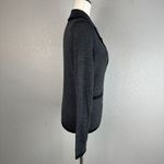 August Silk Womens Sweater Blazer Cardigan Size M Gray Wool Blend Pockets Photo 6