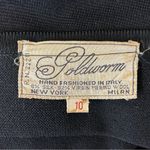 Vintage Goldworm Silk/Virgin Wool Blend Knit Dress Black Size undefined Photo 11