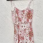 ZARA  Spaghetti Straps Floral Print Ruffle Hem Romper Pink Women's Size Small Photo 2