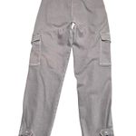 Wilfred Free Pants Womens 12 Lavender Grey Cargo Adjustable Barrel Leg High Rise Photo 1