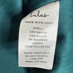 Lulus Paulina Forest Green Bodycon Midi Dress New with Tag W1942 Sz M Photo 10