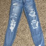 American Eagle Outfitters Ripped Skinny Jeans Photo 0